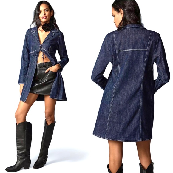 Anthropologie Pilcro Denim Tunic Blouse - Picture 2 of 9